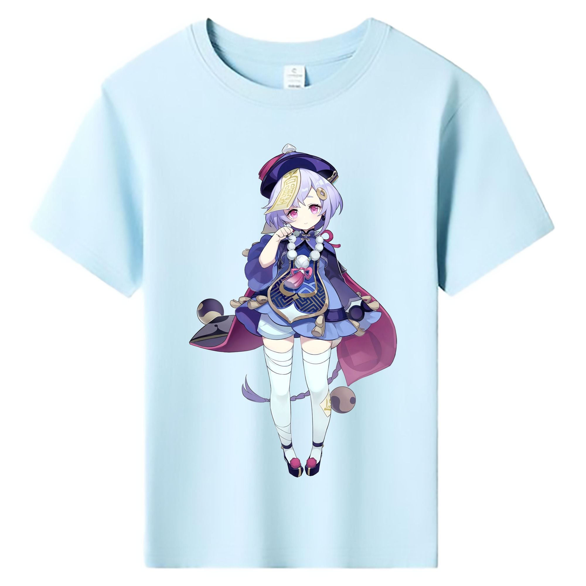 げんし神 七七 なな  genshin Nana 綿100％キッズTシャツ（フロントプリント）